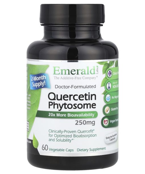 Emerald Laboratories, Quercetin Phytosome, 250 mg, 60 Vegetable Caps