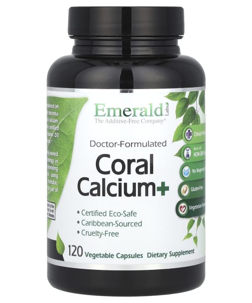 Emerald Laboratories, Coral Calcium+, 120 Vegetable Capsules