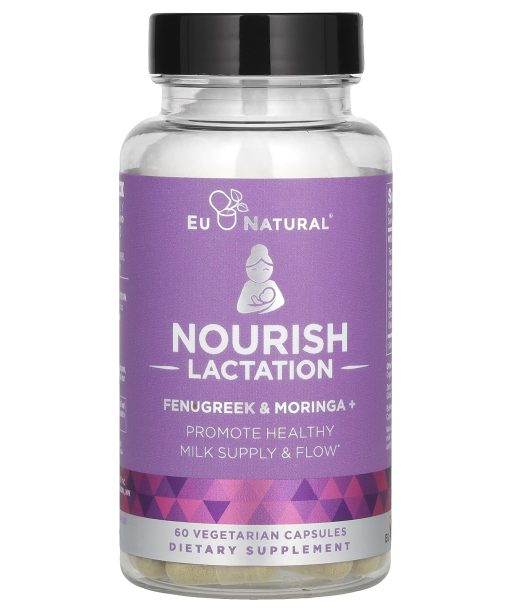 Eu Natural, Nourish Lactation, Fenugreek & Moringa+, 60 Vegetarian Capsles