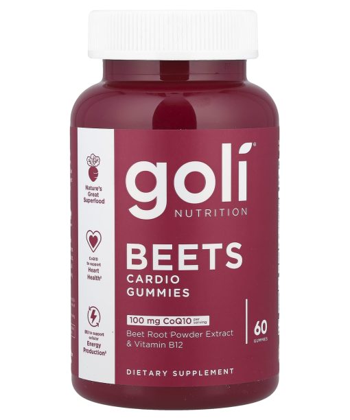 Goli Nutrition, Beets Cardio Gummies, 60 Gummies