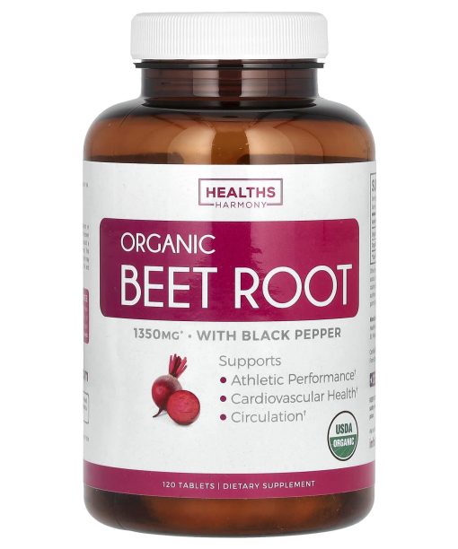 Healths Harmony, Organic Beet Root, 120 Tablets