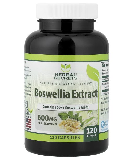Herbal Secrets, Boswellia Extract, 600 mg, 120 Capsules