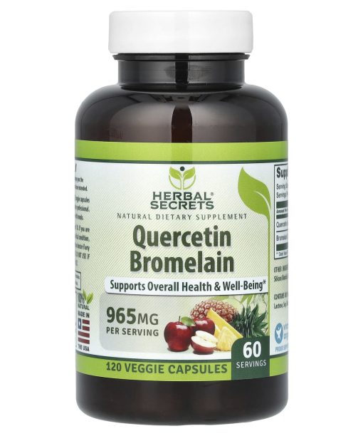 Herbal Secrets, Quercetin Bromelain, 120 Veggie Capsules
