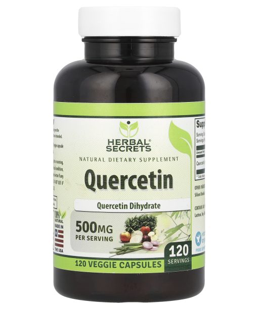 Herbal Secrets, Quercetin, 500 mg, 120 Veggie Capsules