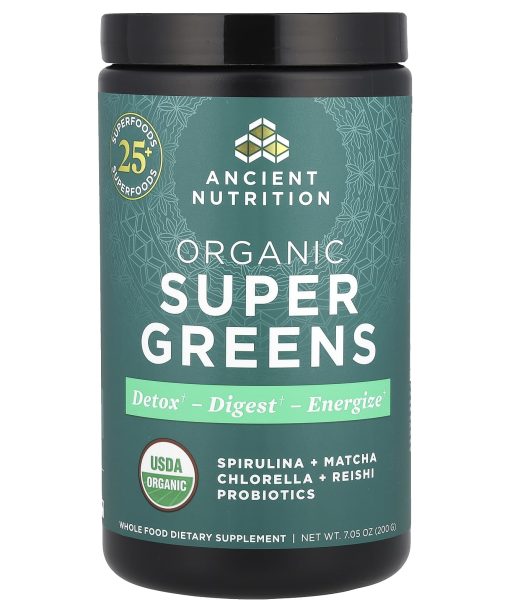 Ancient Nutrition, Organic Super Greens, 7.05 oz (200 g)