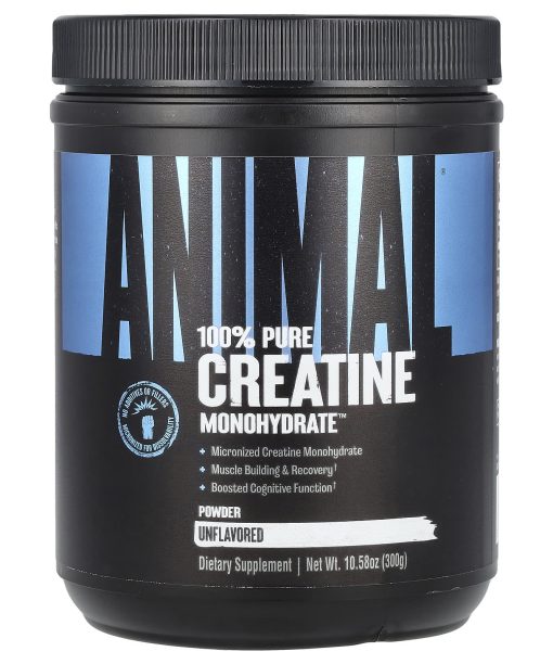 Animal, 100% Pure Creatine Monohydrate™ Powder, Unflavored, 10.58 oz (300 g)
