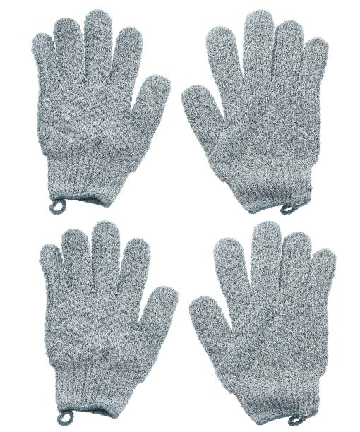 Beauty By Earth, Heavy Exfoliating Gloves, 2 Pairs