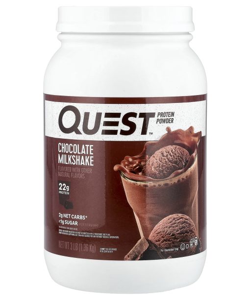 Quest Nutrition, Protein Powder, Chocolate Milkshake, 3 lb (1.36 kg)