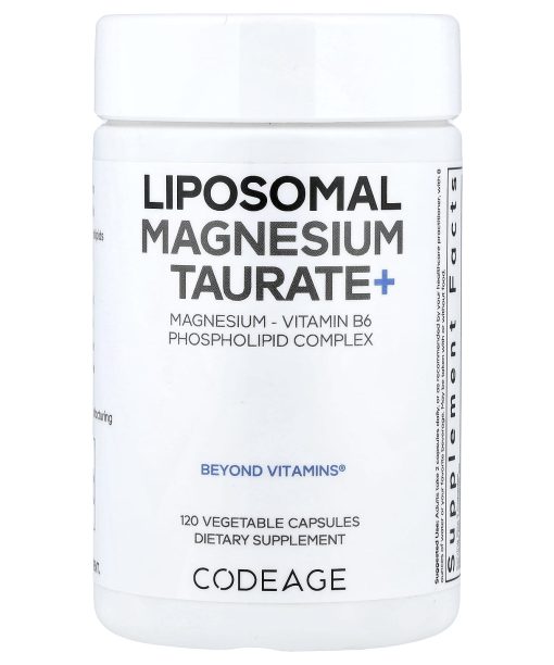Codeage, Liposomal Magnesium Taurate+, 120 Vegetable Capsules