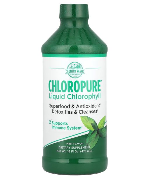 Country Farms, ChloroPure™ Liquid Chlorophyll, Mint, 16 fl oz (473 ml)