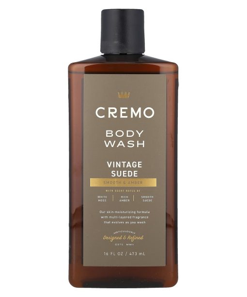 Cremo, Body Wash, Vintage Suede, 16 fl oz (473 ml)