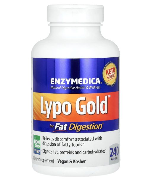 Enzymedica, Lypo Gold, For Fat Digestion, 240 Capsules
