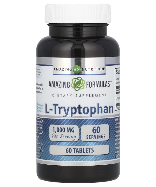 Amazing Nutrition, L-Tryptophan, 1,000 mg, 60 Tablets