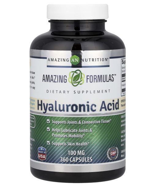 Amazing Nutrition, Hyaluronic Acid, 100 mg, 360 Capsules
