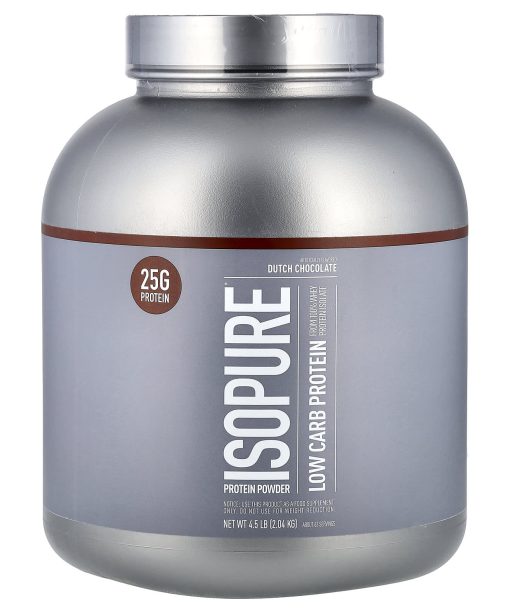 Isopure, Low Carb Protein Powder, Dutch Chocolate, 4.5 lb (2.04 kg)