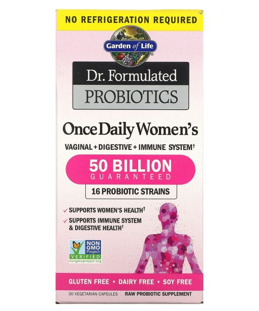Garden of Life, Dr. Formulated Probiotics, Once Daily Women's, 50 Billion, 30 Vegetarian Capsules