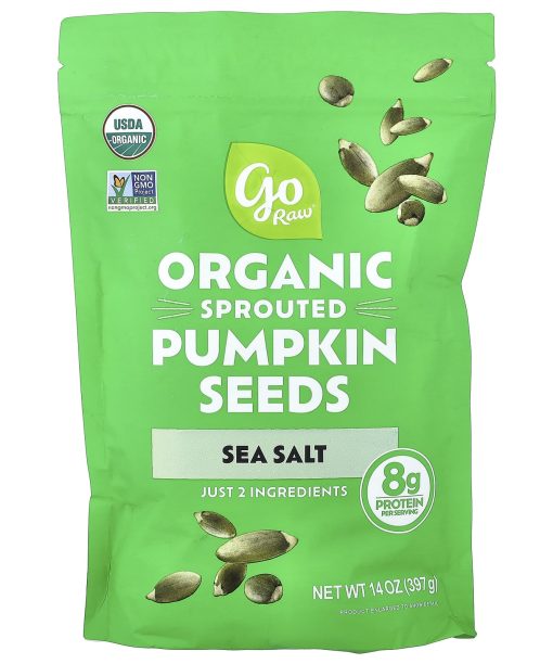 Go Raw, Organic Sprouted Pumpkin Seeds, Sea Salt, 14 oz (397 g)