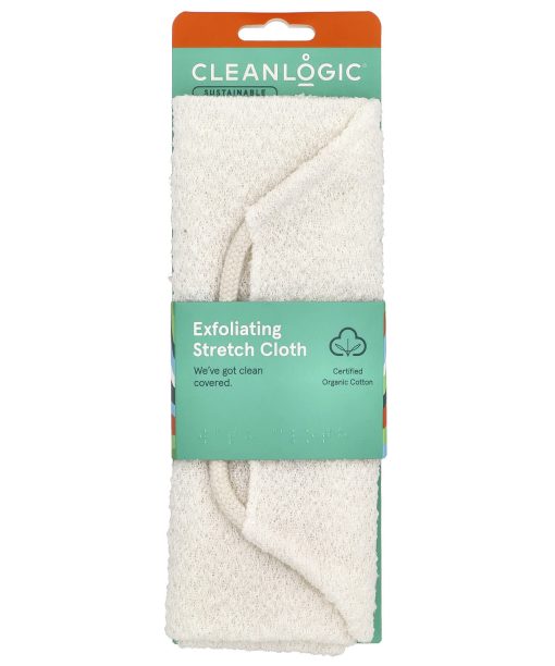 CleanLogic, Sustainable, Exfoliating Stretch Cloth, 1 Count