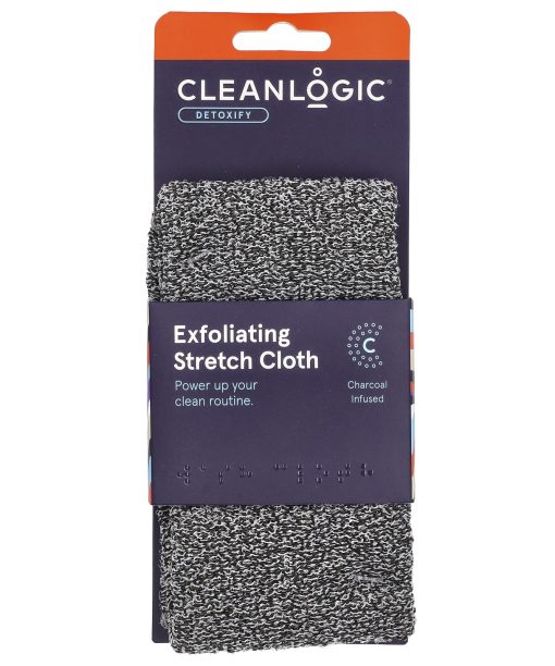 CleanLogic, Detoxify, Exfoliating Stretch Cloth, 1 Count