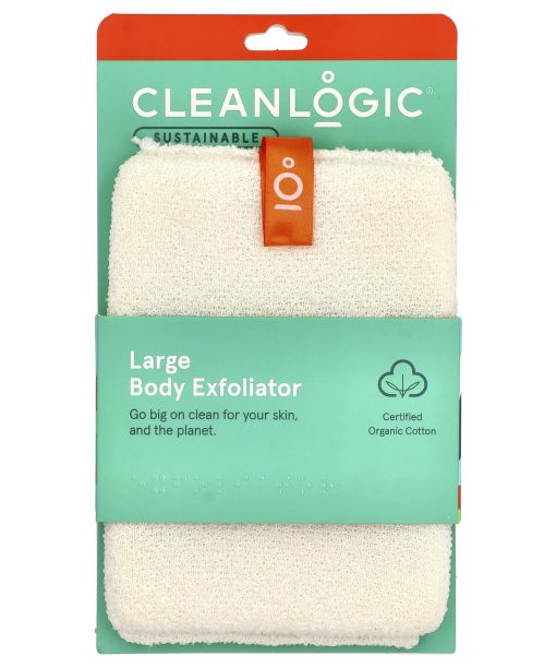 CleanLogic, Sustainable, Large Body Exfoliator, 1 Count