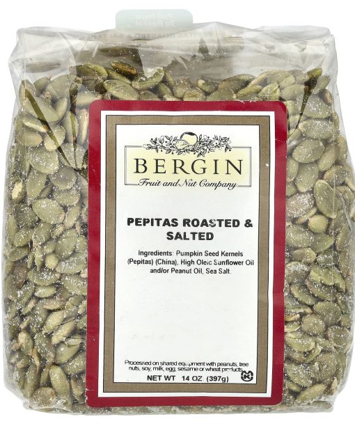 Bergin Fruit and Nut Company, Pepitas Roasted & Salted, 14 oz (397 g)