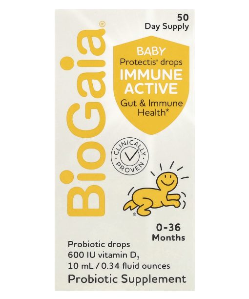 BioGaia, Baby Protectis Drops, Immune Active, 0-36 Months, 0.34 fl oz (10 ml)