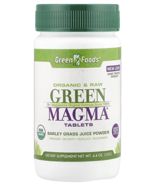 Green Foods, Green Magma®, Barley Grass Juice Powder , 250 Tablets, 4.4 oz (125 g)
