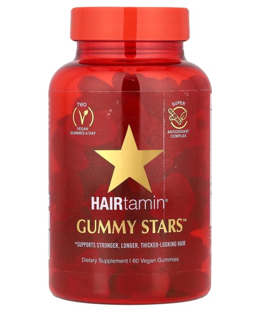 HAIRtamin, Gummy Stars™, Superfruit Medley, 60 Vegan Gummies