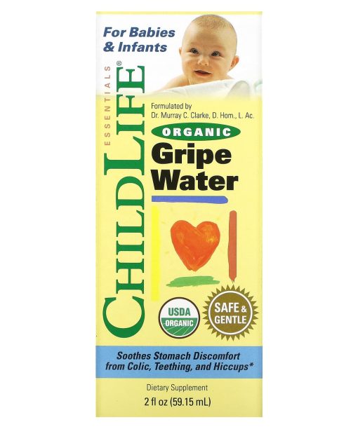 ChildLife Essentials, Organic Gripe Water, 2 fl oz (59.15 ml)