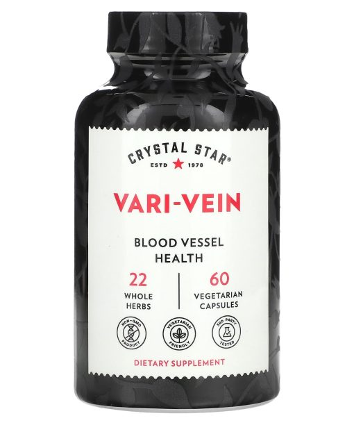 Crystal Star, Vari-Vein, 60 Vegetarian Capsules