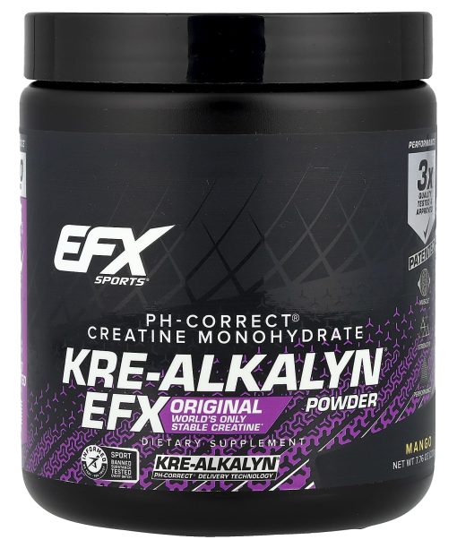 EFX Sports, Kre-Alkalyn EFX Powder, Mango, 7.76 oz (220 g)