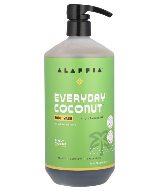 Alaffia, Everyday Coconut®, Body Wash, Normal to Dry Skin, Purely Coconut, 32 fl oz (946 ml)