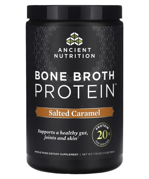 Ancient Nutrition, Bone Broth Protein, Salted Caramel, 1.1 lb (506 g)