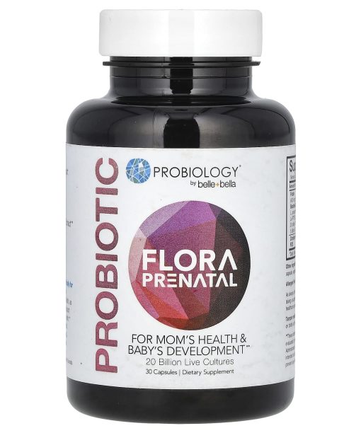 Belle+Bella, Probiotic Flora Prenatal, 20 Billion Live Cultures, 30 Capsules