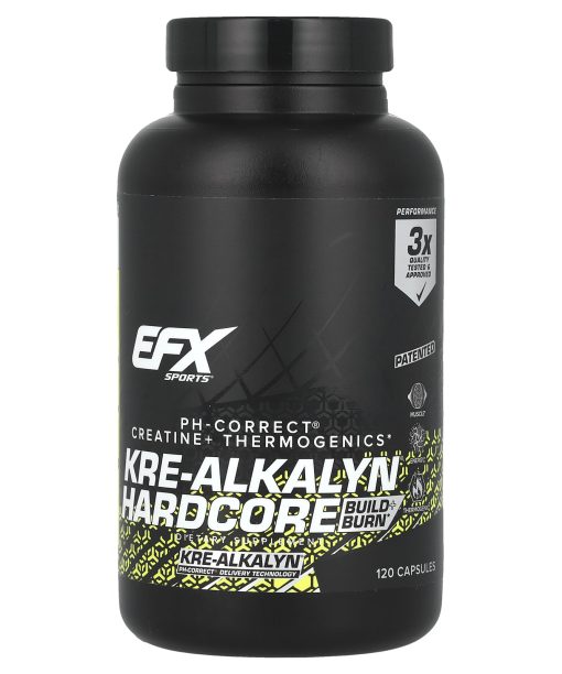 EFX Sports, Kre-Alkalyn Hardcore, 120 Capsules