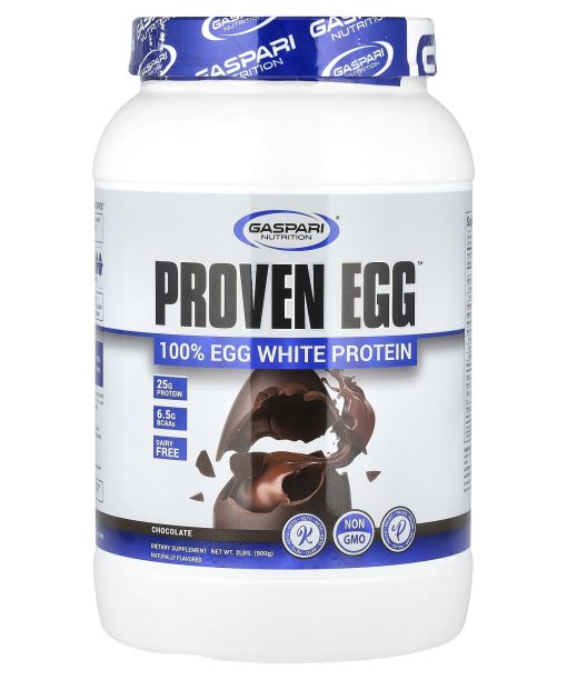 Gaspari Nutrition, Proven Egg™, 100% Egg White Protein, Chocolate, 2 lbs (900 g)