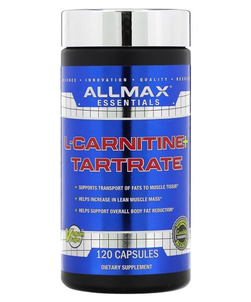 ALLMAX, Essentials, L-Carnitine + Tartrate, 120 Capsules