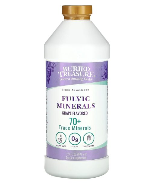 Buried Treasure, Fulvic Minerals, Grape, 33 fl oz (976 ml)