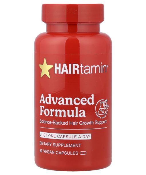 HAIRtamin, Advanced Formula, 30 Vegan Capsules