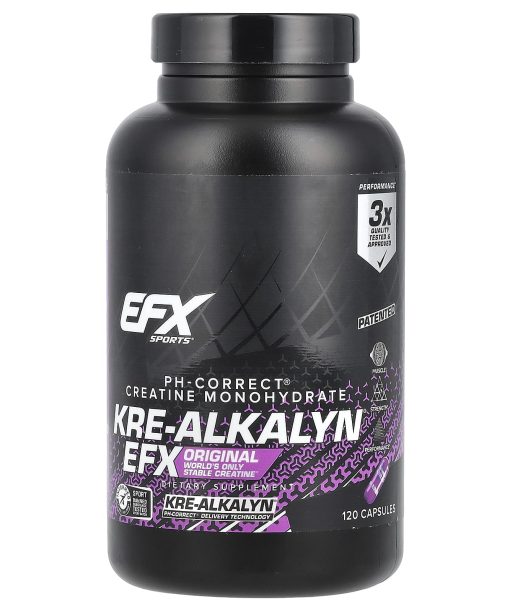 EFX Sports, Kre-Alkalyn® EFX, 120 Capsules (750 mg per Capsule)