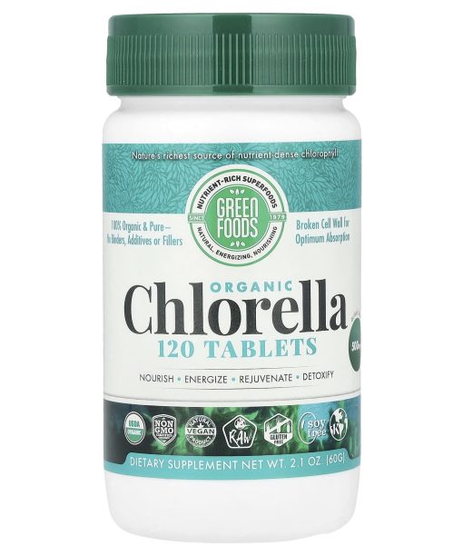 Green Foods, Organic Chlorella, 120 Tablets