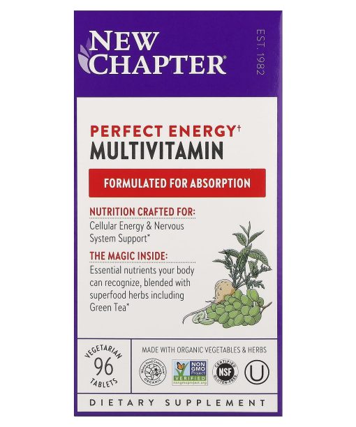 New Chapter, Perfect Energy Multivitamin, 96 Vegetarian Tablets