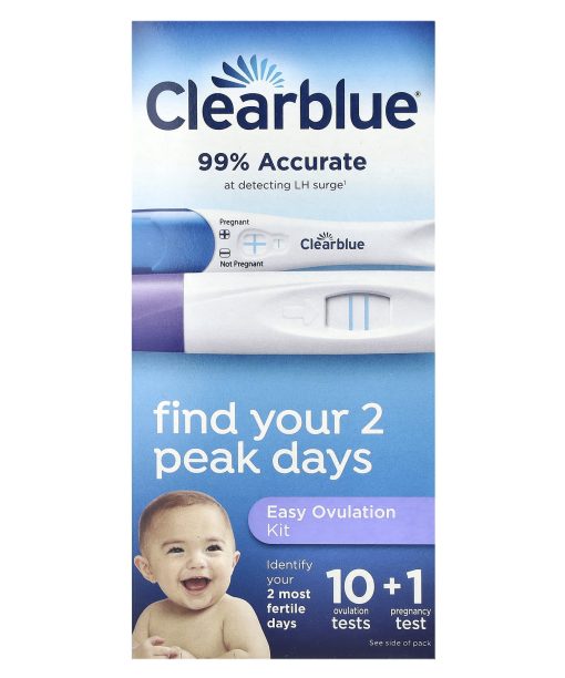 Clearblue, Easy Ovulation Kit, 10 Ovulation Tests + 1 Pregnancy Test