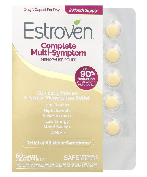 Estroven, Complete Multi-Symptom Menopause Relief, 60 Caplets
