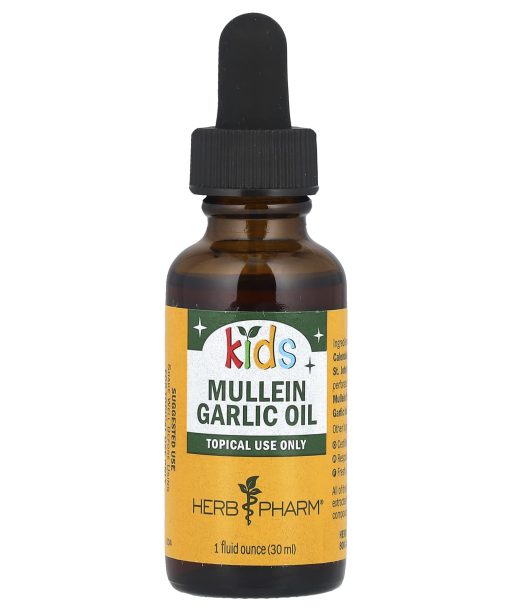 Herb Pharm, Kids, Mullein Garlic Oil, 1 fl oz (30 ml)
