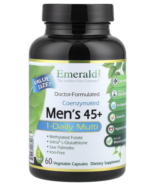 Emerald Laboratories, Coenzymated Men's 45+ 1-Daily Multi, 60 Vegetable Capsules