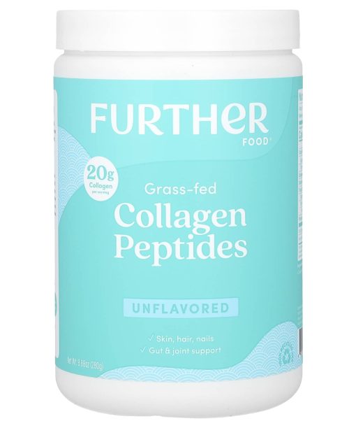 Further Food, Grass-Fed Collagen Peptides, Unflavored, 9.88 oz (280 g)