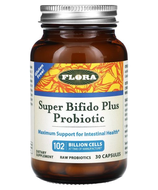 Flora, Super Bifido Plus Probiotic, 102 Billion Cells, 30 Capsules