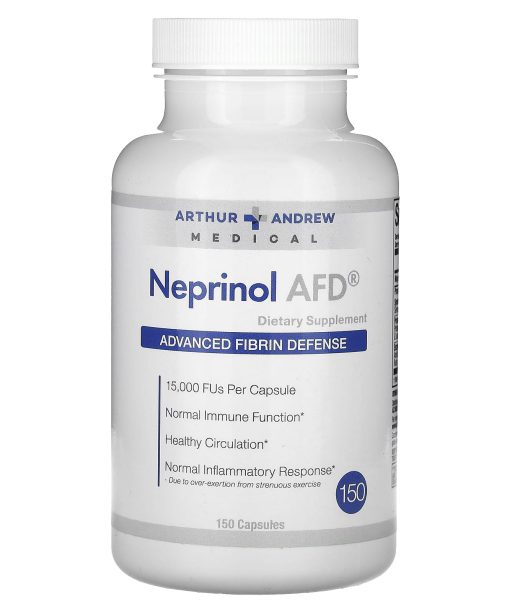 Arthur Andrew Medical, Neprinol AFD, Advanced Fibrin Defense, 15,000 FU, 150 Capsules