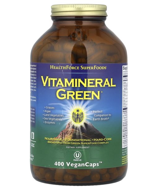 HealthForce Superfoods, Vitamineral Green®, 400 VeganCaps